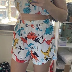 Dinosaur Print Shorts